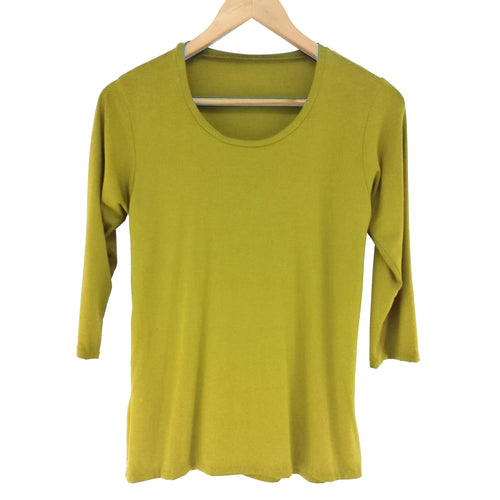 Lotties Eco Shirts & Tops Chartreuse (summer weight) Womens Bamboo Basic Sleeved Top