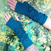 Lotties Eco Wrist Warmers Emerald / Standard - Small/Medium Bamboo Fingerless Gloves