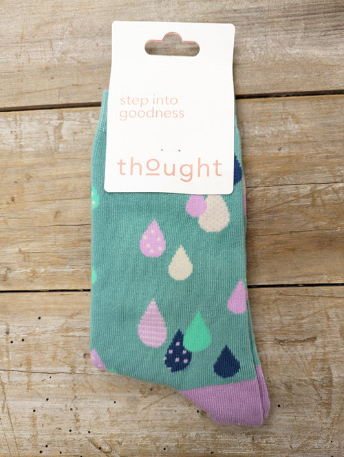 Thought Socks Women's Thought Bamboo Rain Socks UK 4-7