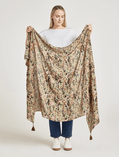Thought Thought Floral Lenzing Scarf