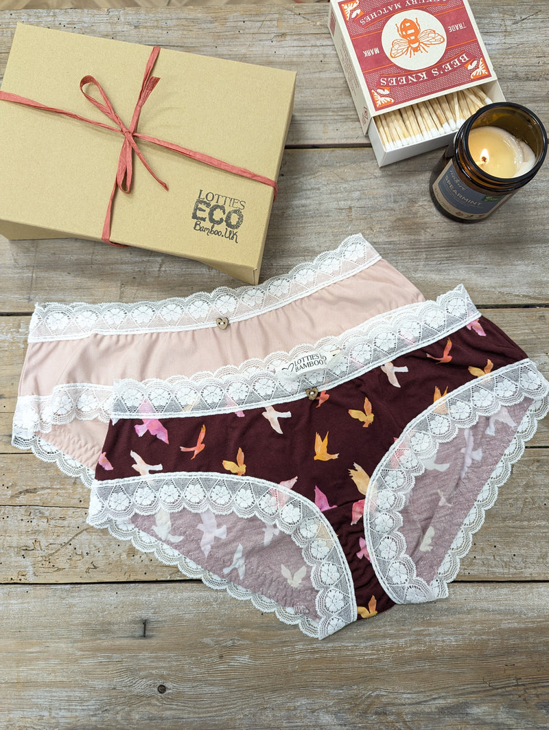 Women's 2pk Giftbox Bamboo Knickers