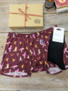 Giftbox Men's Bamboo Boxer & Socks