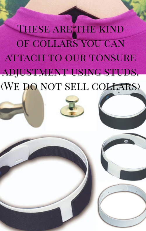 Add-on Tailoring -Tonsure Collar attachment button holes