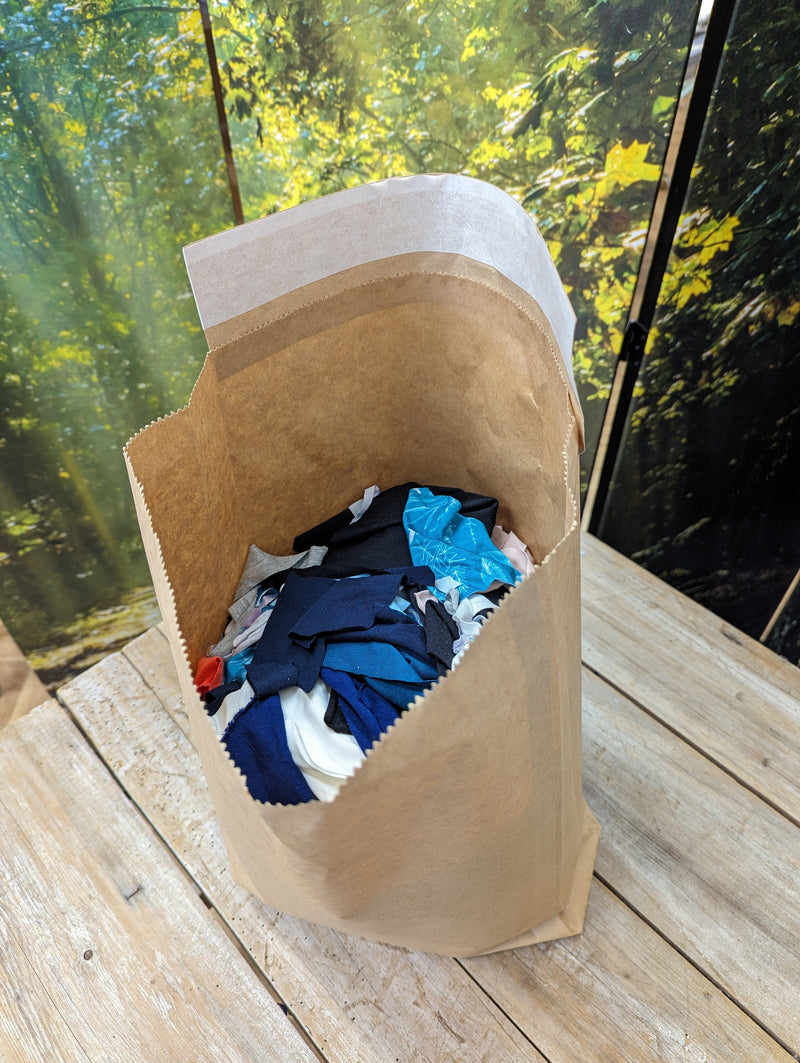 Lotties Eco Bamboo UK Offcuts 2kg bag scrap fabric Scrap Bamboo Fabric Bag (Mixed colours)