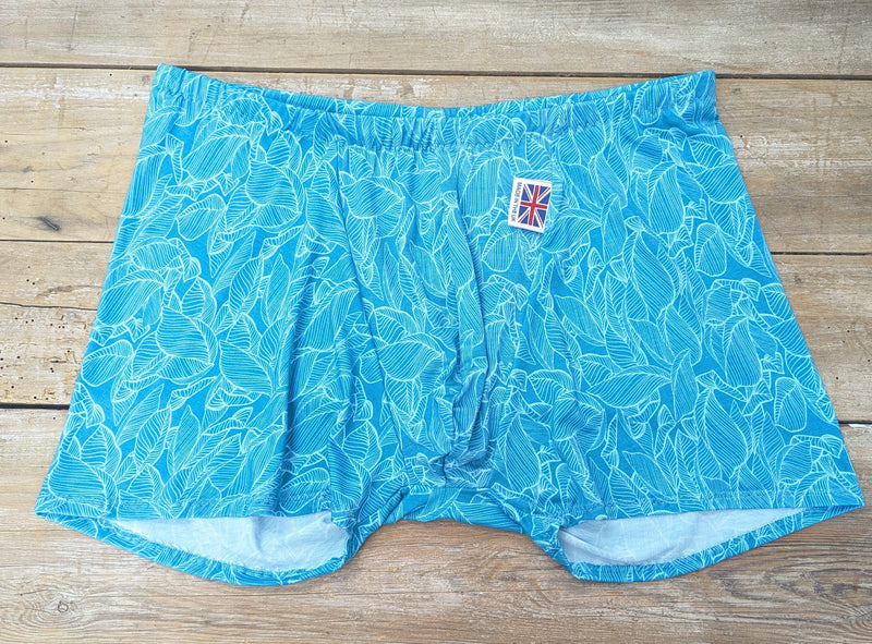 Lotties Eco boxer Aqua Leaf 190gm Men's Bamboo Boxer Short