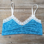 Lotties Eco Bras Aqua Leaf 190gm Womens Bamboo Plunge Croptop