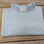 Lotties Eco croptop Ice Blue (summer weight) Tailored Womens Bamboo Clergy CROPTOP