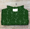 Lotties Eco croptop Winter Green Print 190gm Tailored Womens Bamboo Clergy CROPTOP