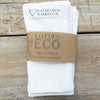 Lotties Eco Handkerchiefs 3pk White Reusable 3pk Bamboo Hankies