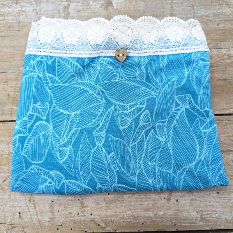 Lotties Eco Knickers Aqua Leaf 190gm Womens Bamboo Full Brief
