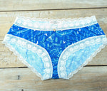 Lotties Eco Knickers Blue Meadows 190gm Womens Bamboo Hipster Knickers