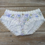 Lotties Eco Knickers Fleurs Pastel (summer weight) Womens Bamboo Hipster Knickers