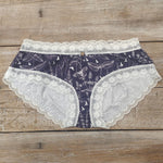 Lotties Eco Knickers Meadows Purple - Small SALE Womens Bamboo Hipster Knickers