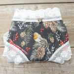 Lotties Eco Knickers Robins & White Lace Womens Hi-Leg Bamboo Knicker