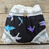 Lotties Eco Knickers Watercolour & White Lace Womens Maternity Hipster Bamboo Knicker