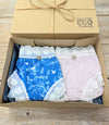 Lotties Eco Lingerie Meadows & Blossom pink Women's 2pk Giftbox Bamboo Knickers