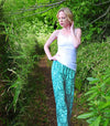 Lotties Eco Loungewear Aqua Meadows (Summer Weight) Womens Bamboo PJ Trouser Bottoms