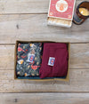 Lotties Eco Mens Boxer Robins & Burgundy 2pk Mens Boxers Giftbox