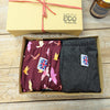 Lotties Eco Mens Boxer Watercolour & Charcoal 2pk Mens Boxers Giftbox