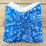 Lotties Eco Nightdress Blue Meadows 190gm Womens Bamboo Cap-sleeved Nightdress