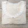 Lotties Eco Shirts & Tops Beige (summer weight) Womens Bamboo PJ Lace Top