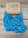 Lotties Eco Snood Aqua Meadows (summer weight) Bamboo Unisex Neck Snood