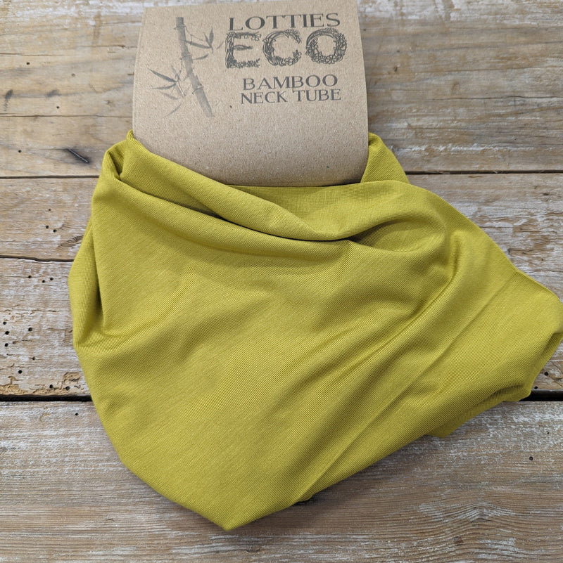 Lotties Eco Snood Chartreuse (summer weight) Bamboo Unisex Neck Snood