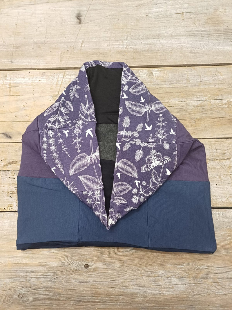 Lotties Eco Snood Purple/Meadows/Navy/Charcoal Bamboo Patchwork Unisex Neck Scalf