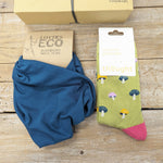 Lotties Eco Socks Emerald Snood & Mushroom Socks Womens Giftbox Snood & Sock set