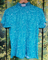 Lotties Eco T-shirt Aqua Meadows (summer weight) Womens Bamboo Clergy T-SHIRT