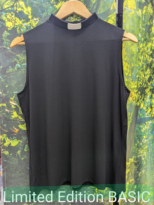 Lotties Eco T-shirt Black (summer weight) / Small (8-10) 13"collar BASIC Womens Bamboo Clergy TOP