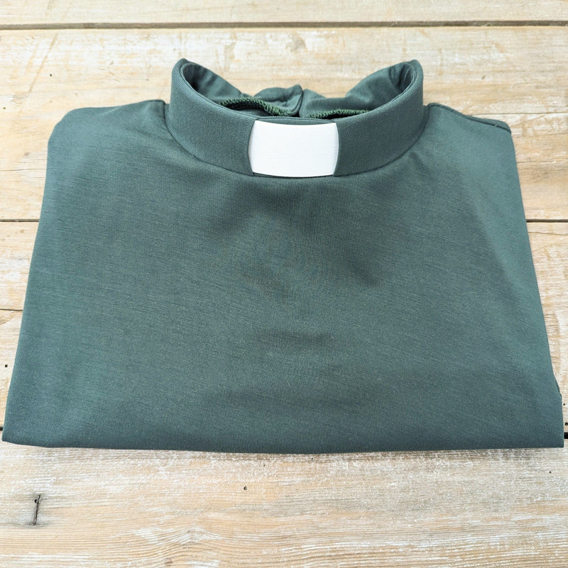 Lotties Eco T-shirt Forest Green (summer weight) Womens Clergy CAPPED sleeve tee shirt