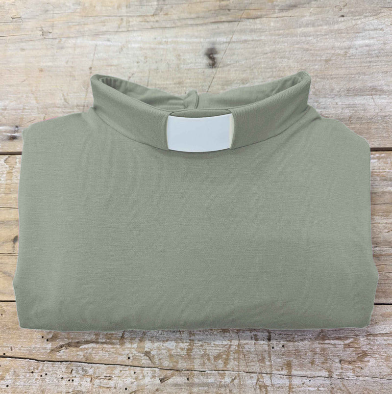 Lotties Eco T-shirt Khaki (summer weight) *NEW Womens Clergy CAPPED sleeve tee shirt