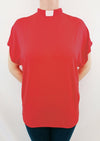 Lotties Eco Top Red (summer weight) Womens Bamboo Clergy Summer Tunic Top