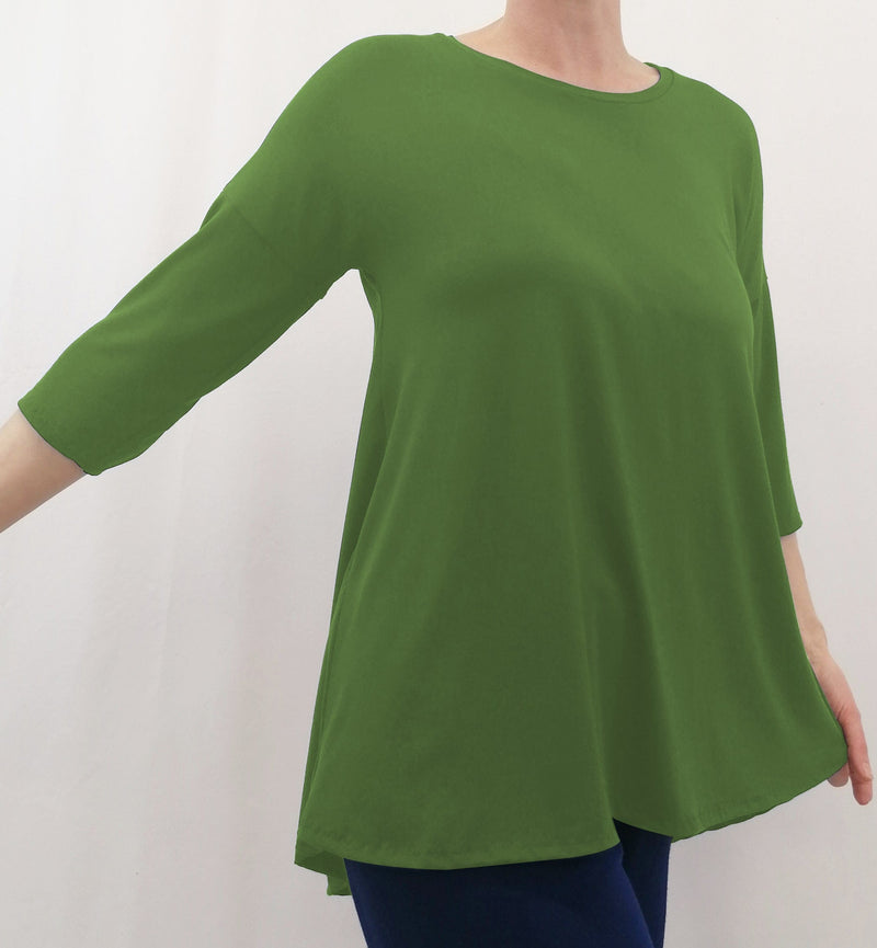 Lotties Eco Womenswear Green (summer weight) Womens Bamboo Casual A-line Top