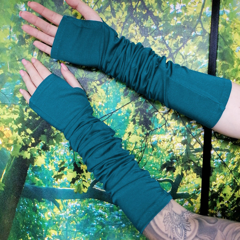 Lotties Eco Wrist Warmers Bamboo Long Fingerless Gloves