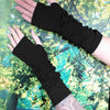 Lotties Eco Wrist Warmers Black / Standard - Small/Medium Bamboo Fingerless Gloves
