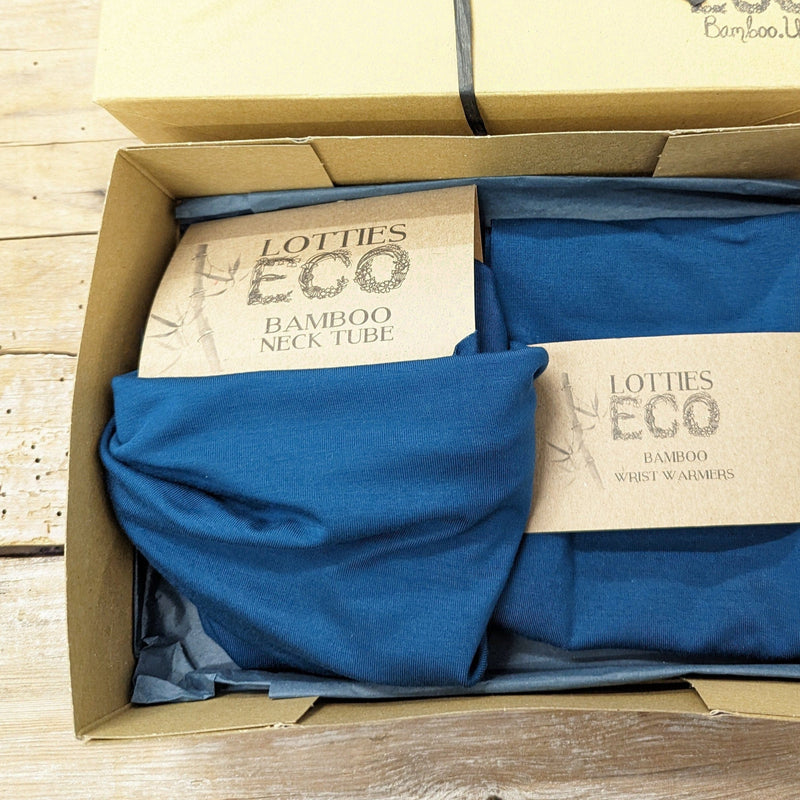 Lotties Eco Wrist Warmers Emerald / Standard - Small/Medium Bamboo Gloves & Snood Giftset