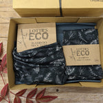 Lotties Eco Wrist Warmers Green Spruce Print / Standard - Small/Medium Bamboo Gloves & Snood Giftset