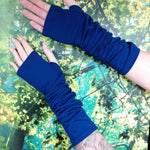 Lotties Eco Wrist Warmers Royal Blue / Standard - Small/Medium Bamboo Fingerless Gloves
