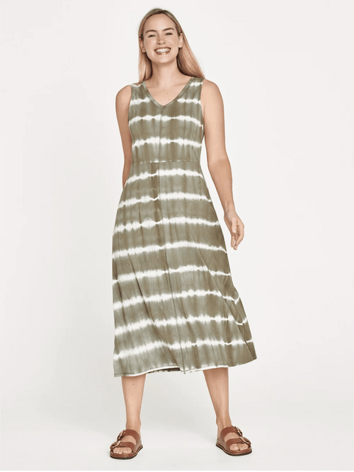 Thought Shirts & Tops Thought Cleo Organic Cotton Tie dye dress