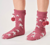 Thought Socks Rose Red Women's Thought Cosy Cabin Socks UK 4-7