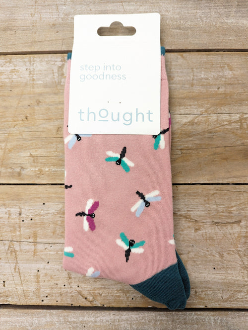 Thought Socks Women's Thought Bamboo Dragonfly Socks UK 4-7