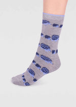 Thought Socks Women's Thought Bamboo Grey Hedgehog Socks UK 4-7