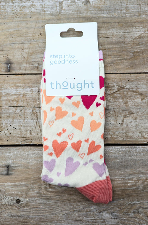 Thought Socks Women's Thought Bamboo Hearts Socks UK 4-7