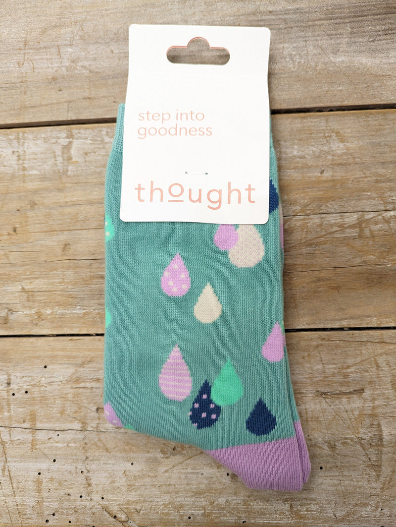 Thought Socks Women's Thought Bamboo Rain Socks UK 4-7