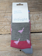 Thought Socks Women's Thought Cotton Bird Socks UK 4-7