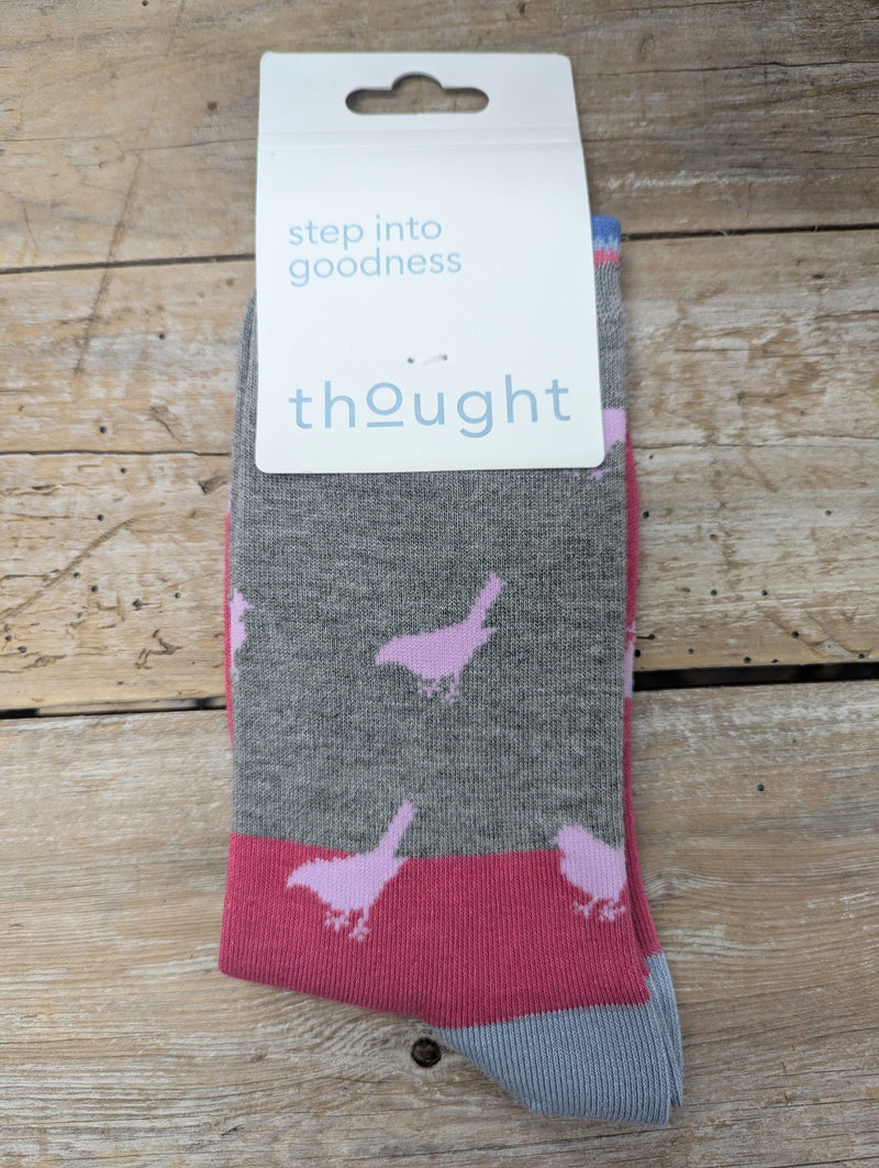 Thought Socks Women's Thought Cotton Bird Socks UK 4-7
