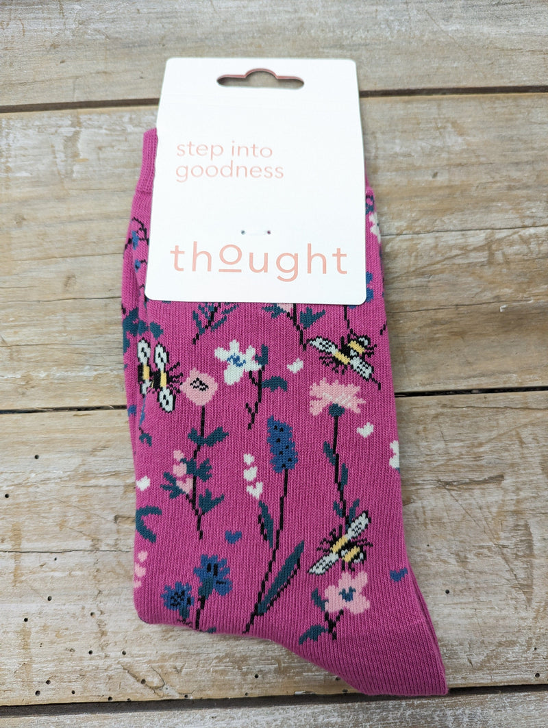 Thought Socks Women's Thought Organic Cotton Bee Socks UK 4-7