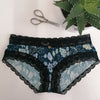 All the colours Knickers Birds & Black Lace Hipster Bamboo Knickers